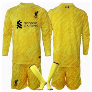 Liverpool Brankářské Dětské Alternativní dres komplet 2024-25 Dlouhý Rukáv (+ trenýrky)